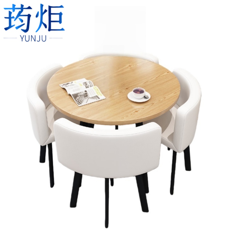 荺炬圆桌1桌四椅70cm套高清大图