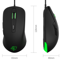 斗鱼(DOUYU.COM)DMG-110曜石黑 游戏鼠标 有线鼠标 游戏办公鼠标 有线电竞吃鸡 压枪FPS鼠标