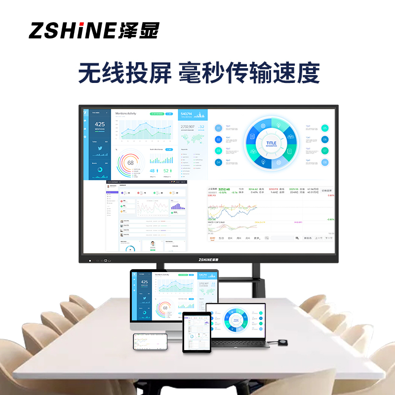 泽显Zshine 65英寸定制款 安卓/Windows/国产麒麟系统 4K智能触摸一体机会议平板 ZX-CM6500DZ高清大图
