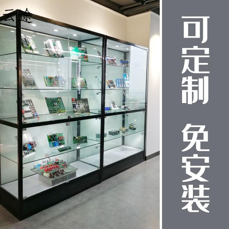 商用玻璃展示柜陈列柜产品奖品礼品样品展柜透明玻璃柜子定做定制