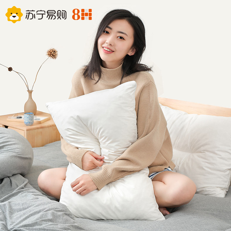 小米生态链8H乳胶枕 进口天然乳胶颗粒枕头 护颈枕芯 碎乳胶枕 保健枕 白色