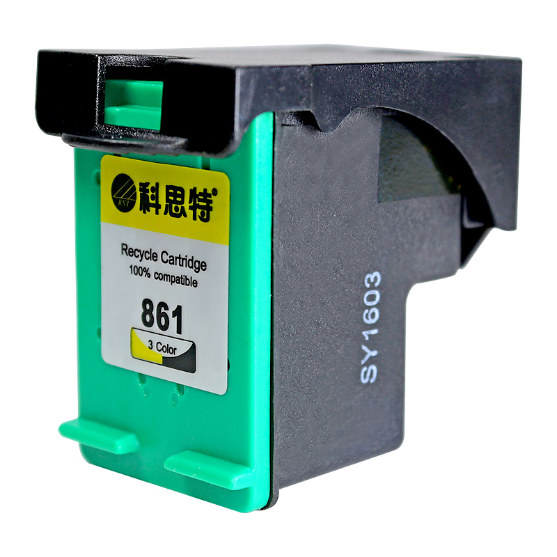 科思特 860 BK/861 COL 黑色墨盒 适用惠普Photosmart D5368/Deskjet D4368高清大图