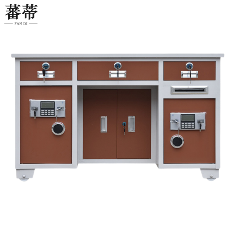 蕃蒂 电子保险桌1.3米双柜张高清大图
