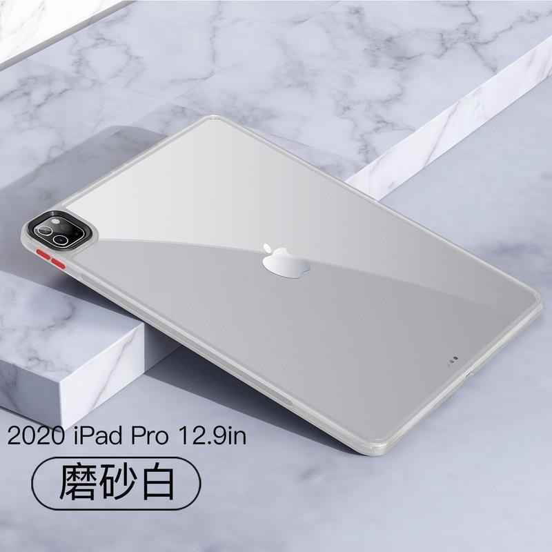 适用2021 ipadPro11保护壳透明防摔12.9撞色10.2硬壳软边防弯底壳 黑色 2021iPad mini6