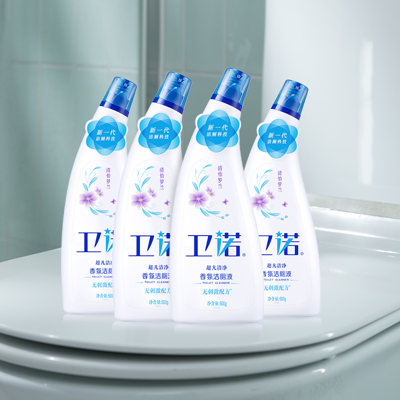 蓝月亮 卫诺沁香花园香氛洁厕液500g 4瓶组装