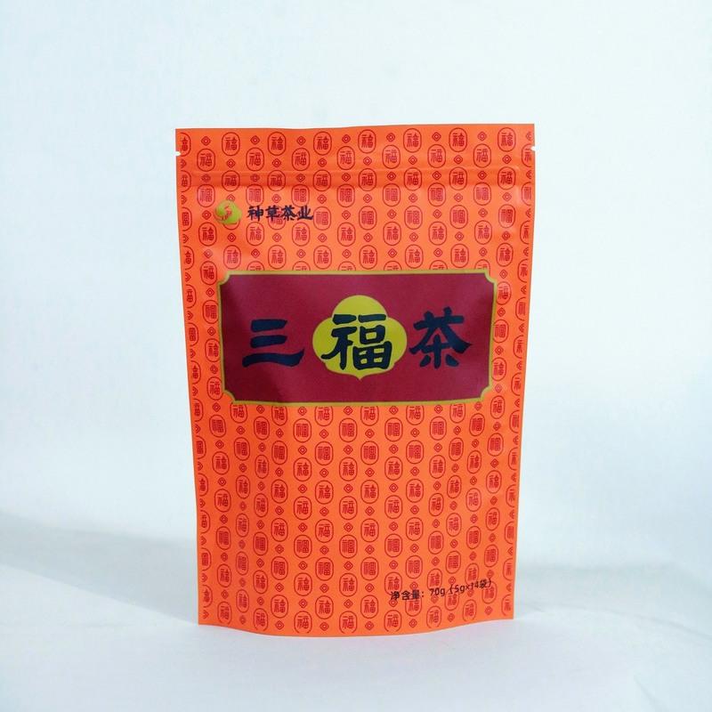 神草茶业降三高三福茶 青钱柳叶青钱柳茶玉米须桑叶茶袋泡茶70g 官方正品:1袋装(14小包)