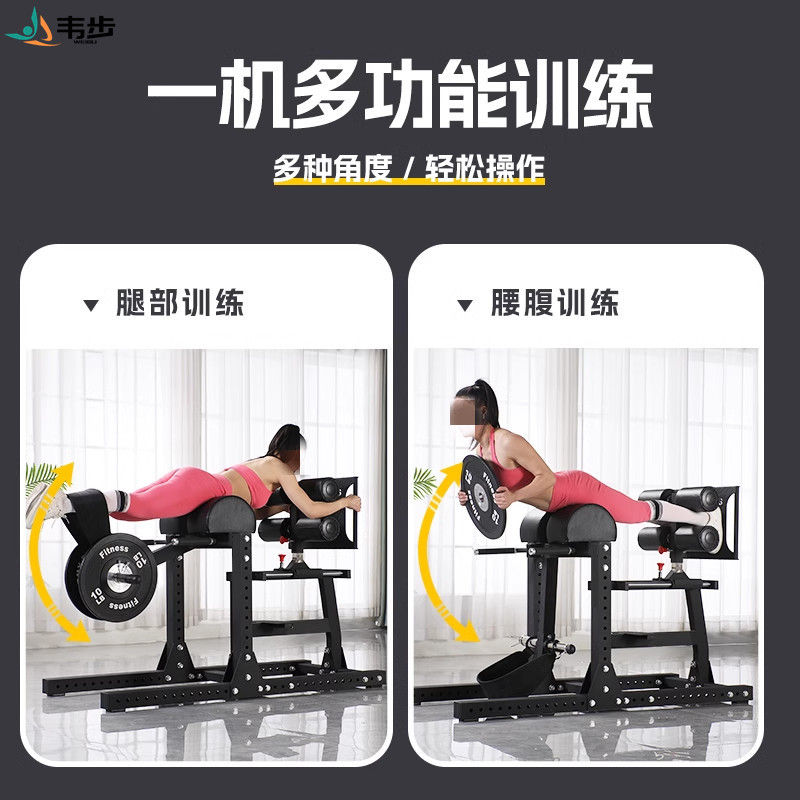 韦步FW6230重型罗马椅山羊挺身商用仰卧起坐腰部腹肌背肌训练器材高清大图