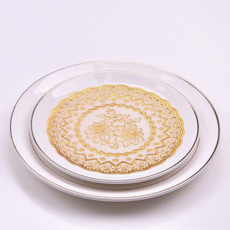 陇步昇 LBS-BDJH001 PVC白底金花直径16CM 1片/套 60套 壶垫 60.00 套/箱 (计价单位:箱)高清大图