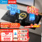 美的(Midea)燃气灶天然气 双灶具 家用5.2kW猛火灶灶台嵌两用 高热效 可调节底盘 Q325-M