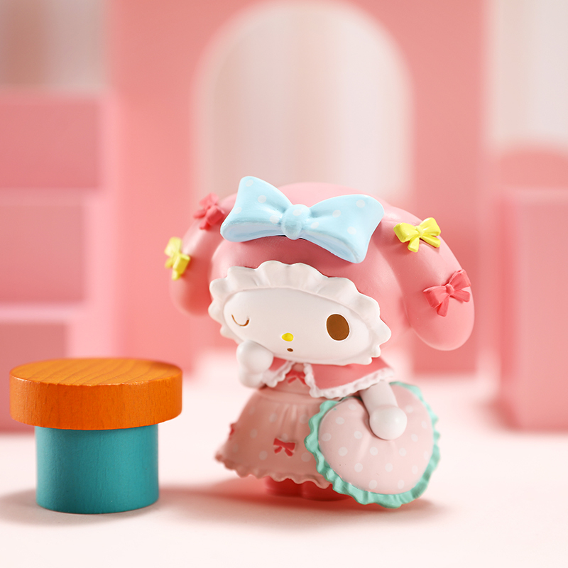 [推荐盲盒]名创优品 (miniso) My Melody美乐蒂茶话会系列盲盒摆件创意玩偶(混)