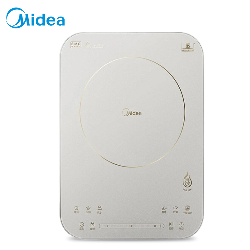 美的midea电磁炉触控纤薄恒匀火家用电磁炉炒菜烧水c21qh2135