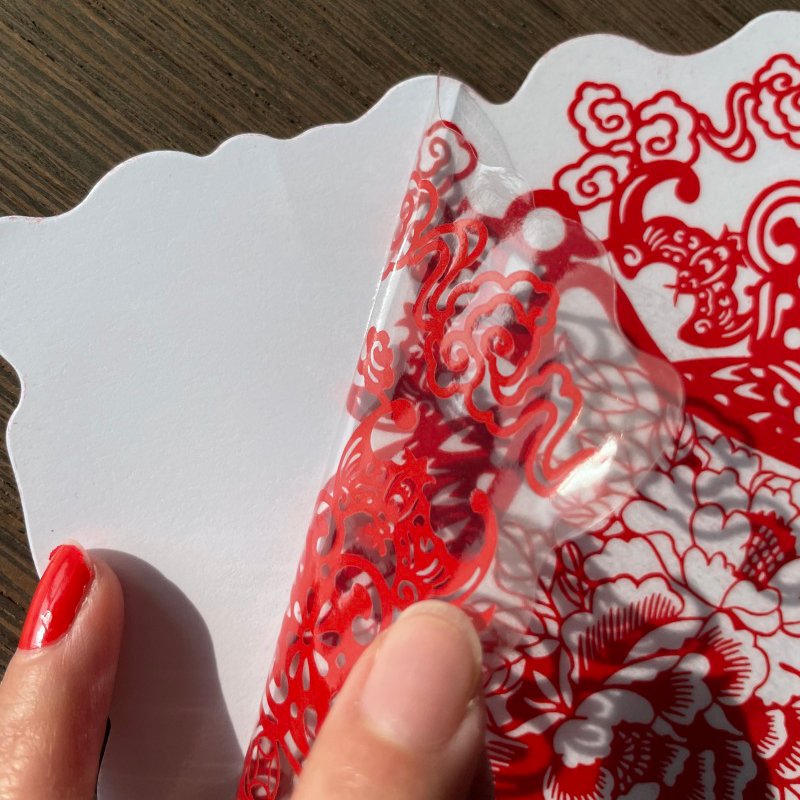 福人福地马年葫芦窗花静电贴小号号新年喜庆春节装饰布置玻璃贴橱窗剪纸贴画新款传统大红贴纸软膜窗花5对装高清大图