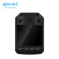 瑞尼RN-A2高清现场执法仪64G工作执法记录仪红外夜视 防水小巧轻薄便携对讲机记录仪 酒店管理保险现场记录执法仪黑色