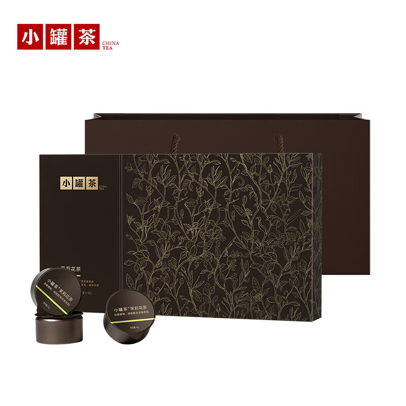 小罐茶 匠心系列特级横县茉莉花茶15罐装礼盒装 年货礼赠 4g*15罐高清大图