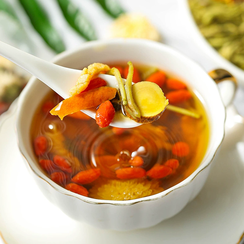 千禧渡 八宝茶 BBCH-02 500g 盒高清大图