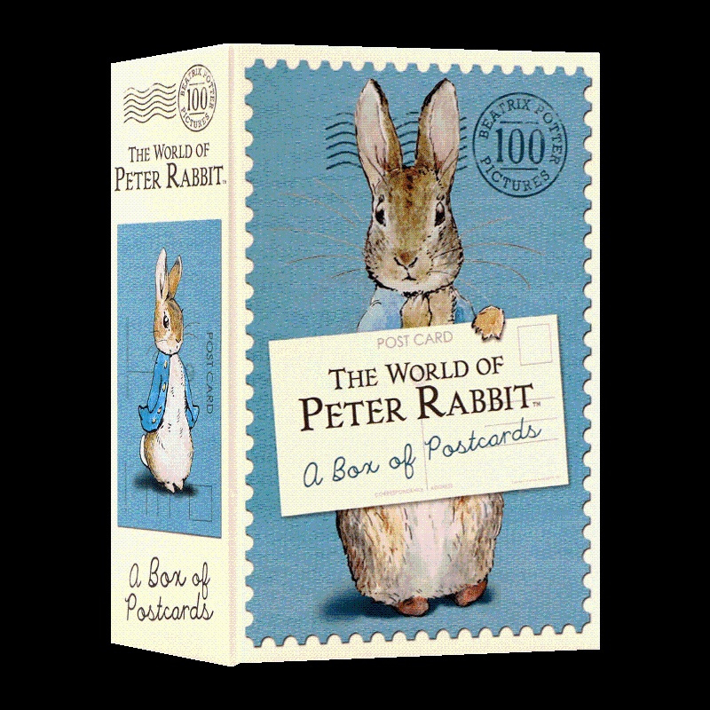[正版]英文原版 The World of Peter Rabbit A Box of Postcards 彼得兔明信