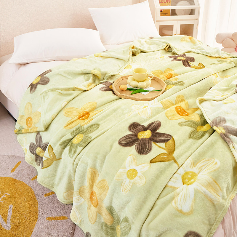 雅鹿绵柔温感毯高清大图