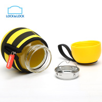 乐扣乐扣(lock&lock)玻璃水杯 LLG652 耐热玻璃 (390ml) 昆虫系列 不保温