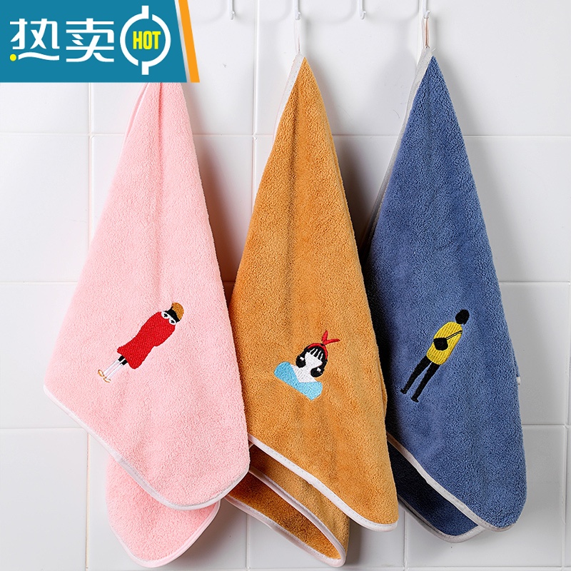 敬平擦头毛巾家用头发吸水速干包头斤2021新款女加厚速干帽 粉红色干发帽高清大图