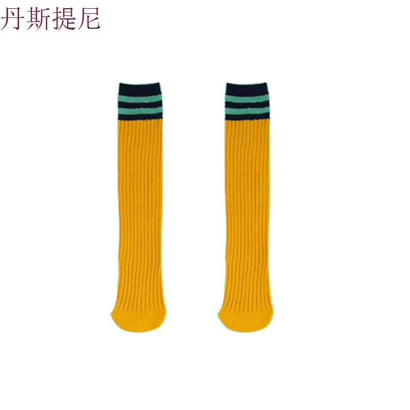 3双堆堆袜女春夏韩国日系中筒袜学院风二杠条纹长袜短靴袜纯棉