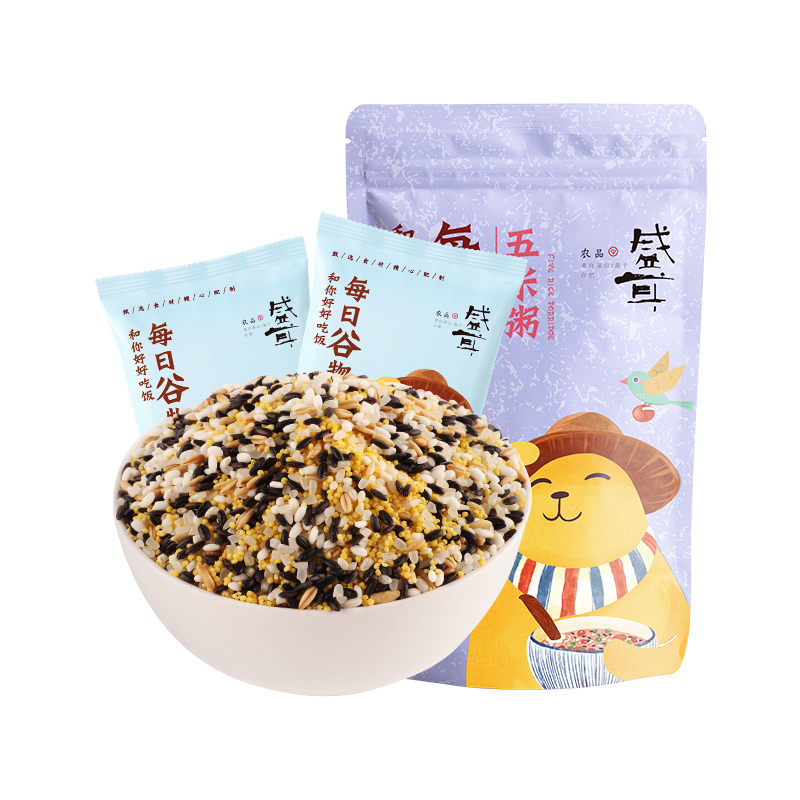 盛耳 五米粥500g五谷杂粮粥小包装50gX10袋 粥米粥包袋装早餐粥材料组合