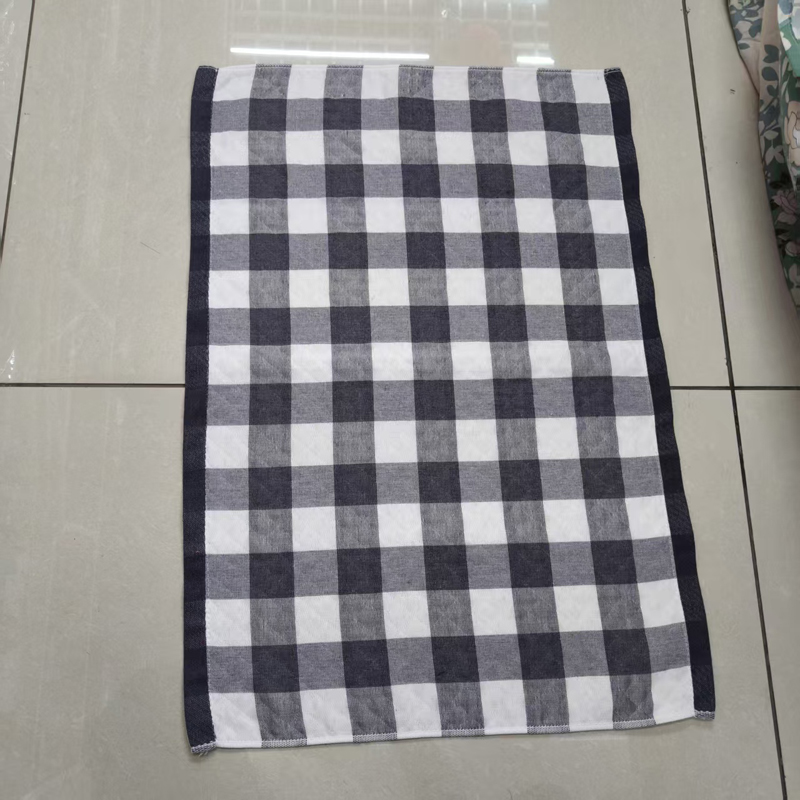 羽凡莱 方格格枕巾 52*76cm 块高清大图