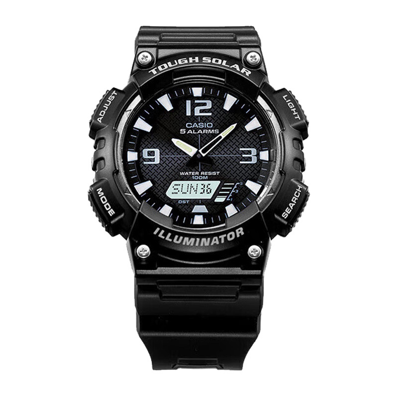 卡西欧CASIO石英表AQ-S810WC-7AVDF 100米防水指针设计全国联保