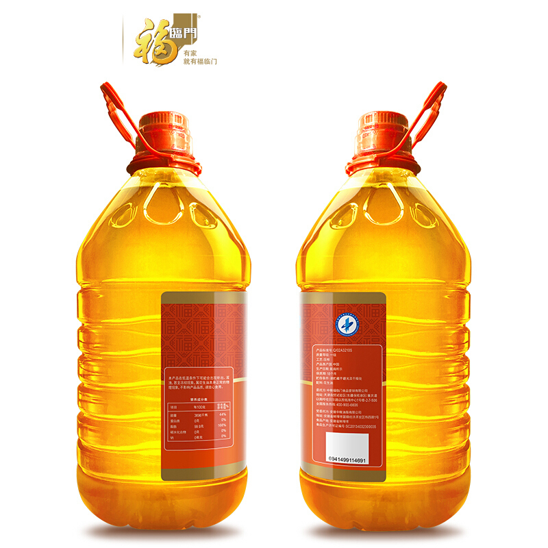 福临门 浓香压榨一级 花生油5L
