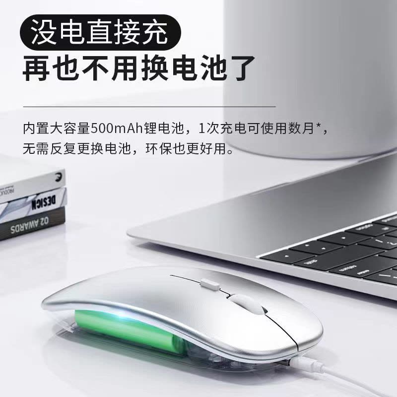 [补贴10%]鼠标充电款双模家用办公笔记本电脑台式外接无限滑鼠图片