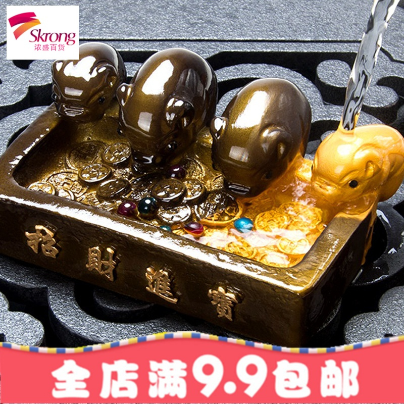 变色茶宠小猪摆件精品可养招财创意茶台茶盘茶具配件紫砂宠物茶玩