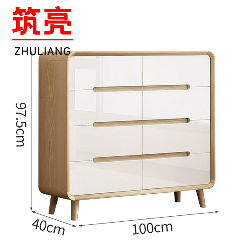 筑亮 床头柜 100*40*97.5cm 个高清大图