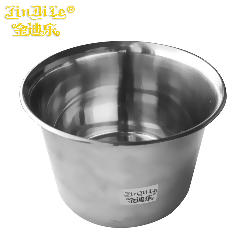金迪乐厨房加厚不锈钢调料罐圆形调味缸10cm带盖TLT010B/个 10cm无盖TLB010B/个