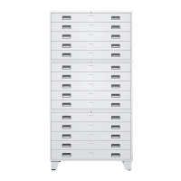 戴劲 底图柜资料储存柜工程图纸柜底图储物柜多层抽屉柜 1号三层带轮子