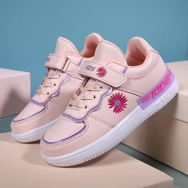 童加绒皮面防水保暖运动跑步鞋小学生韩版休闲鞋平底旅游鞋冬季新品