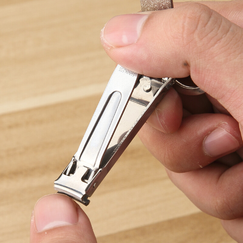 维氏(VICTORINOX)不锈钢指甲刀 59mm 家用多功能指甲钳 银色8.2055.C