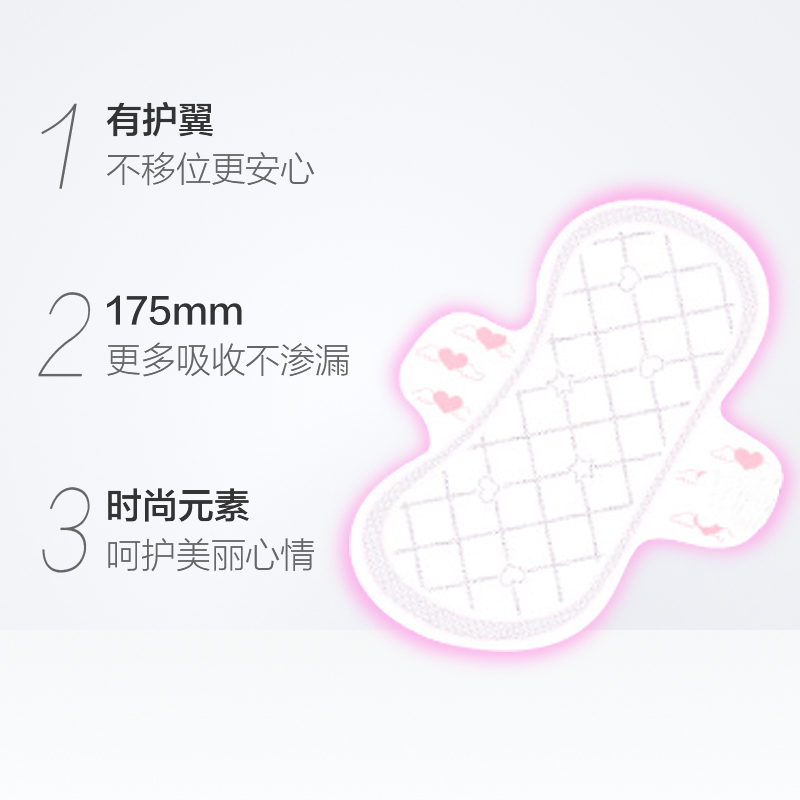 苏菲卫生巾小翅膀护垫175mm日用棉柔无香护翼 迷你卫生巾组合套装 18片*6包(共108片) 苏菲卫生巾高清大图