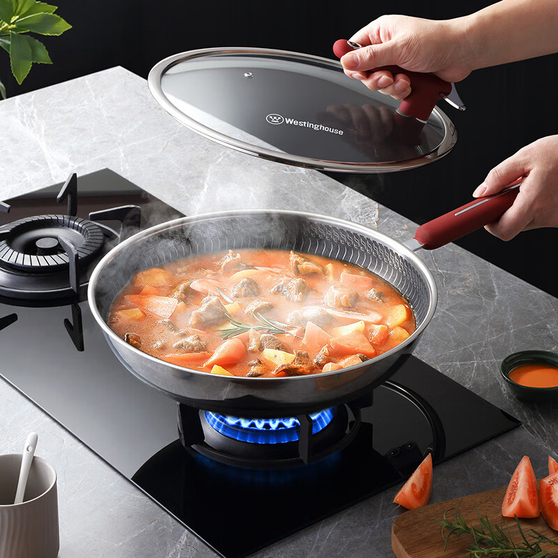 西屋Westinghouse 双花炒锅32CM WSCG32A高清大图