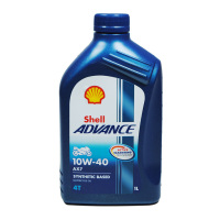 [摩托车机油]Shell壳牌 欧洲进口 Advance AX7 10W-40 爱德王子四冲程 1L
