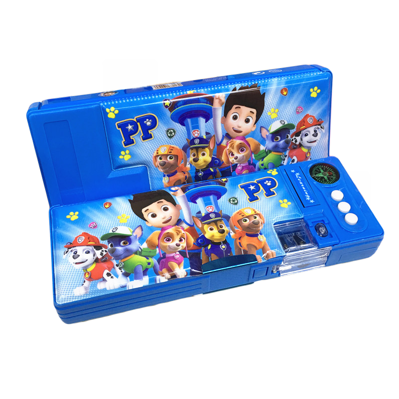 多功能铅笔盒大容量文具盒铅笔盒男女小学生儿童幼儿园文具盒 铁2层