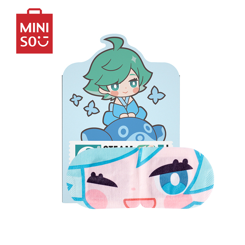 名创优品(miniso) 王者荣耀蒸汽眼罩热敷睡眠卡通睡觉遮光发热眼贴[庄周(无香)5片]