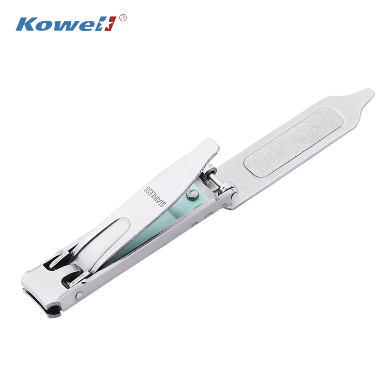 韩国(kowell)韩国进口婴儿指甲刀单个装指甲剪家用儿童可爱便携式多功能指甲钳 婴幼儿指甲刀粉色
