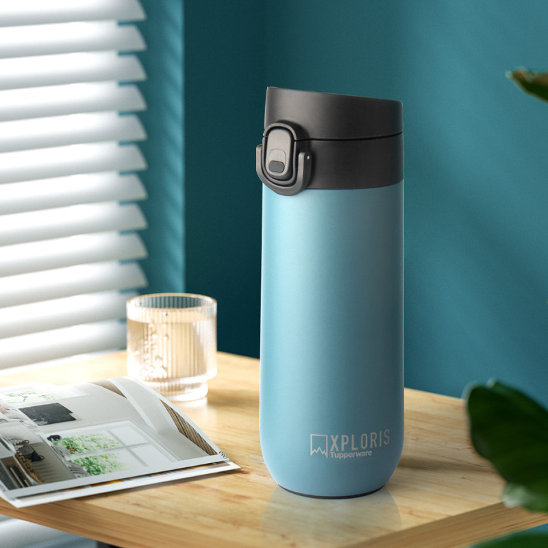 tupperware/特百惠艾珀斯易开盖保温杯460ml便携保温保冷一键开盖学生