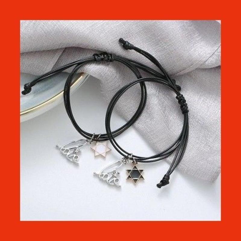 一箭穿心一对 异地恋情侣感应手环震动情侣手链恋爱配饰可爱手镯一对