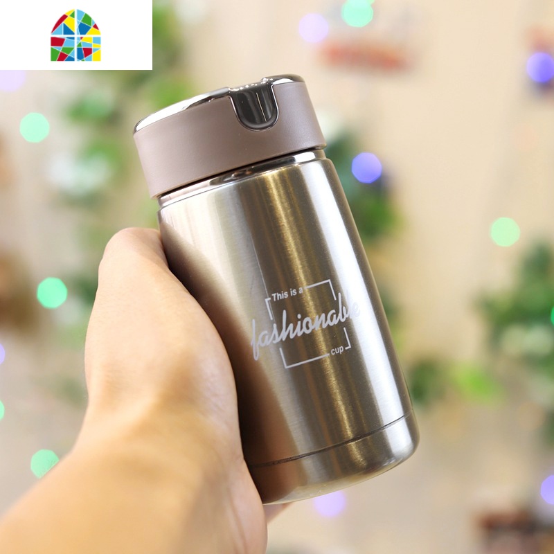 封后230mL/310mL 泡茶保温杯女便携小简约小巧带过滤网水杯女式小茶杯 A款-深金色[带茶漏]230mL[收藏送杯高清大图