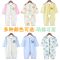 婴儿春夏季连体衣长袖宝宝衣服薄款0新生儿哈衣3爬服6睡衣9家居服 粉色底月亮象-闭裆 90
