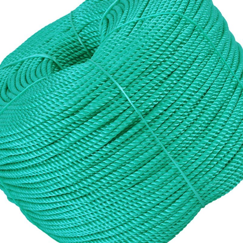 工霸(GONGBA)绳子捆绑绳尼龙绳手工编织3股绿色 铁路常用 10mm 100米