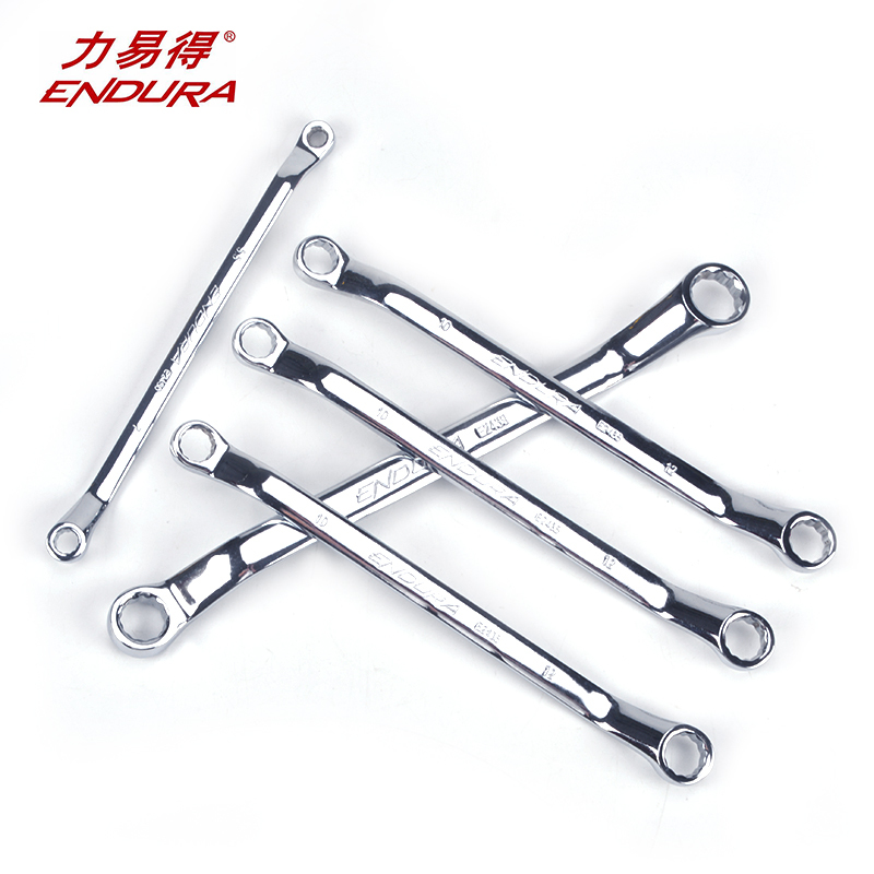 力易得(ENDURA)全抛光铬钒钢双头梅花扳手 22*24mm 货号E2447