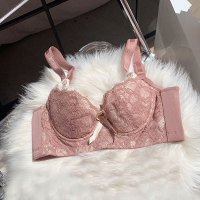 盛世尼曼软钢圈文胸调整型大胸显小无海绵薄款内衣收副乳聚拢大码胸罩上托