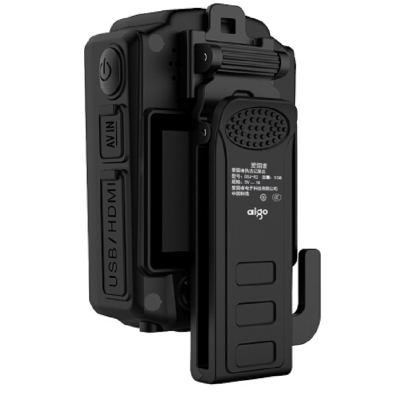爱国者(aigo)DSJ-R2 32G 黑色 140°广角3200W1080P视频记录仪 红外夜视便携加密激光定位录音高清大图