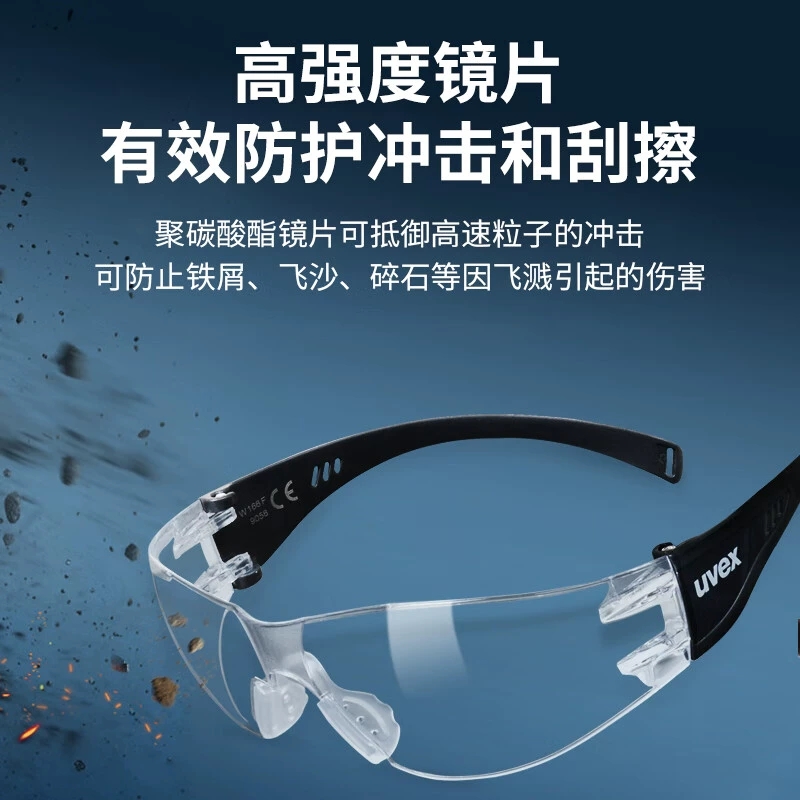 UVEX优维斯双面防雾护目镜9058105骑行防风防紫外线防尘防飞溅高清大图
